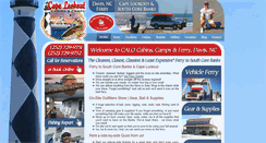 Desktop Screenshot of cape-lookout-cabins-camps-ferry-davis-nc.com